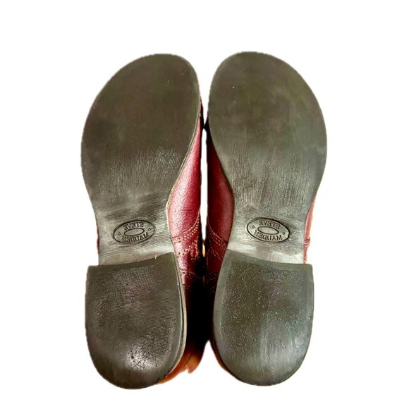 Steve Madden Leather Troopa Combat Boots - Burgundy/Wine Color Size 7 - Picture 9 of 11